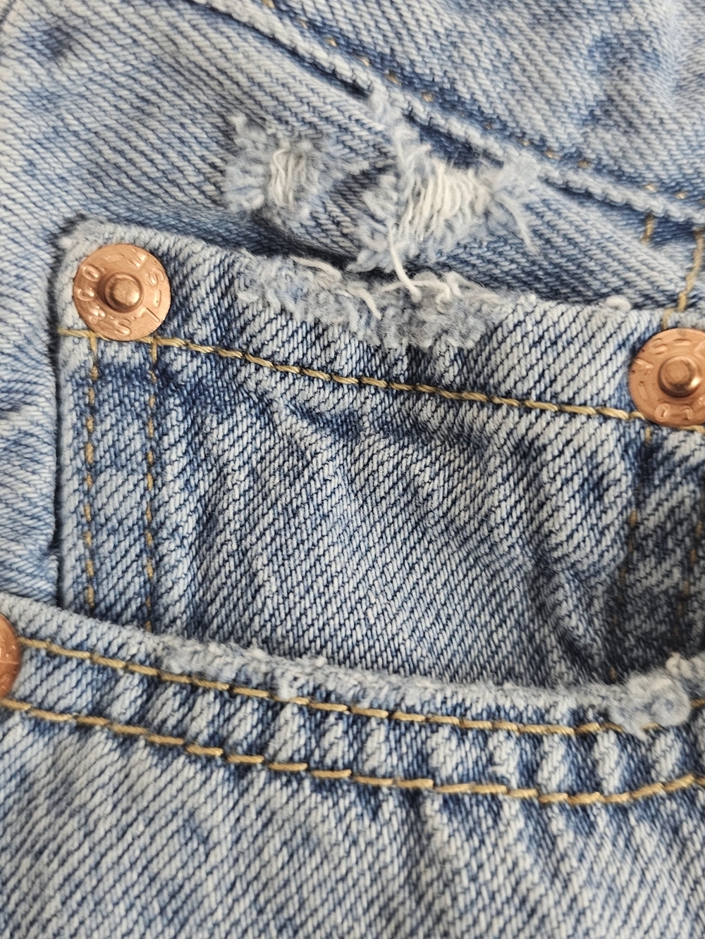 Levi's Premium Ribcage Straight Ankle Jeans Womens 24 Light Wash High Rise Retro - Picture 14 of 16